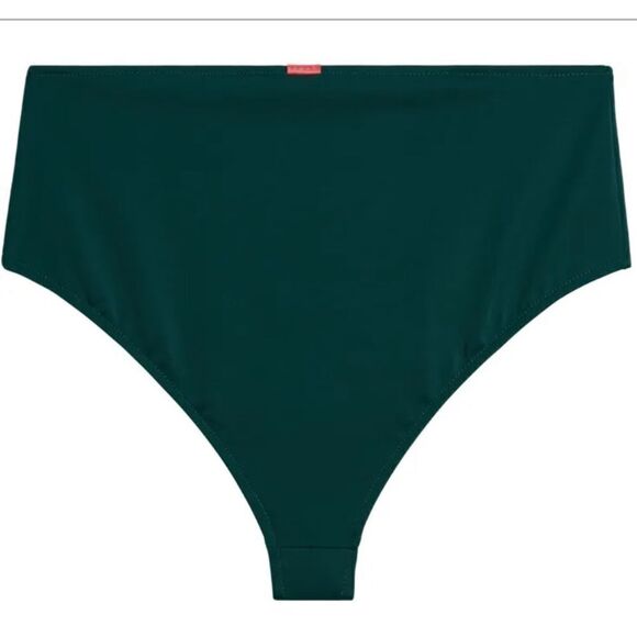 🌺3 FOR $20🌺 Doll & Co High Waist Bikini Bottom Hunter Green Matte M Swimwear - Picture 4 of 8
